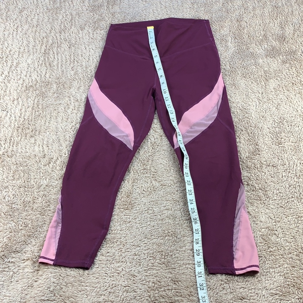 Fabletics Define High-Waisted Capri Burgundy/ Vin… - image 4
